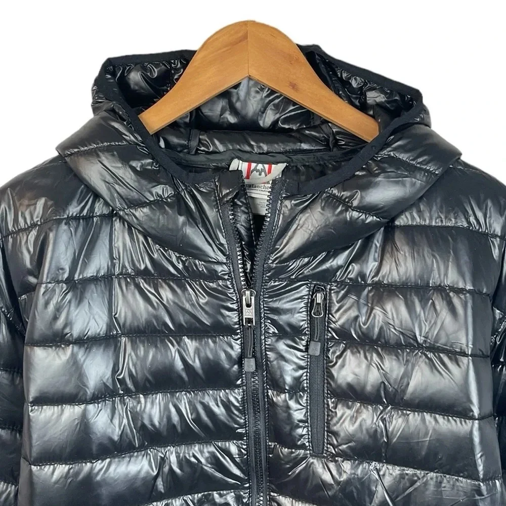 B14 Men’s Avalanche Outdoor Modern Black Full Zip Hoodie Puffer Jacket XL